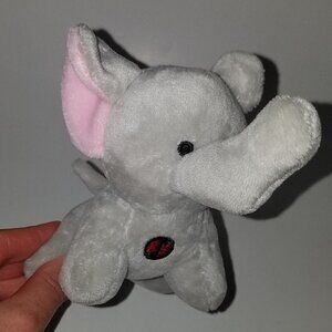 Kleeger Gray Elephant Plush Small 4.5" Stuffed Animal Toy TALKS Replacement